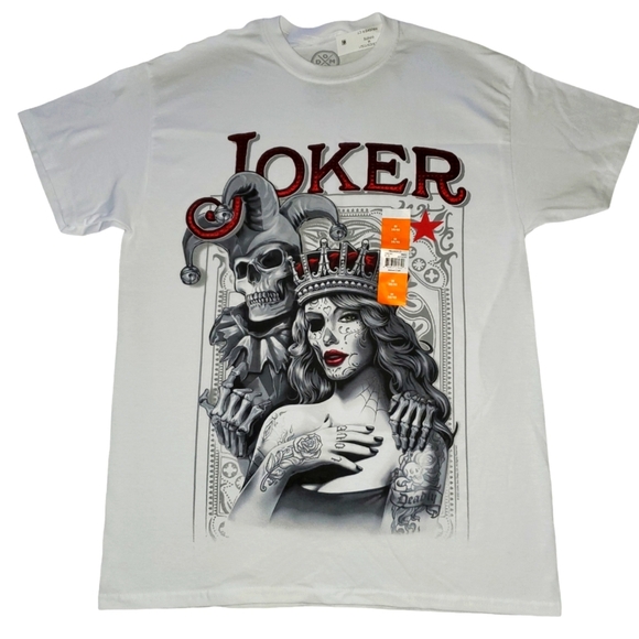 NEW DOM Art "Pin Joker" Graphic Tee 611 - Picture 6 of 6